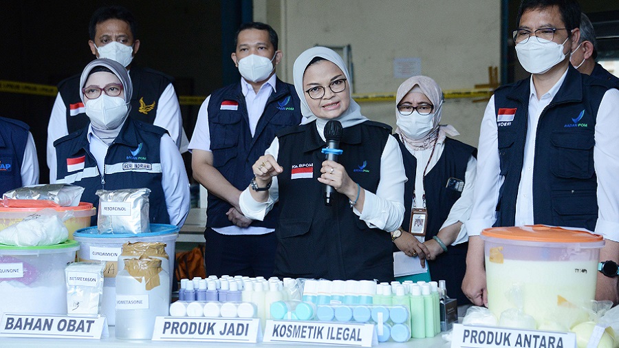 BPOM Temukan Kosmetik Ilegal Tidak Standar dan Non-Higienis