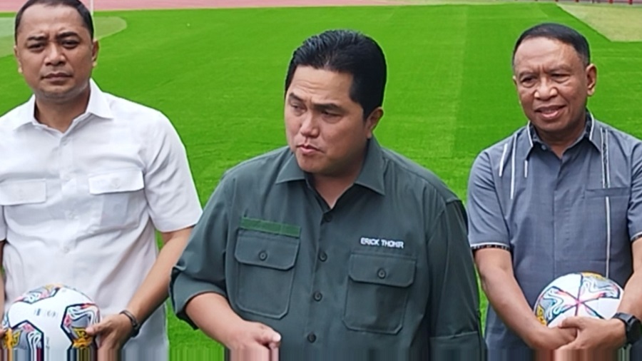 Ketum PSSI Erick Thohir Sebut GBT Surabaya Stadion Terbaik Standar FIFA