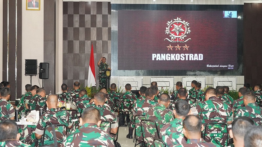 Pangkostrad Pimpin Rapim dan Apel Komandan Satuan Kostrad TA 2023 Terpusat