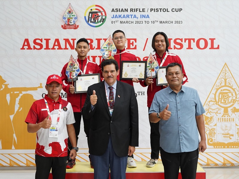 Indonesia Raih 2 Emas di Hari Pertama Asian Rifle/Pistol Cup 2023