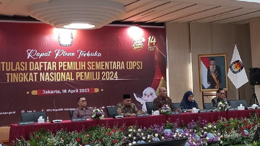 KPU RI Sebut Ada 205 juta Orang Tercatat di Daftar Pemilih Sementara Pemilu 2024.