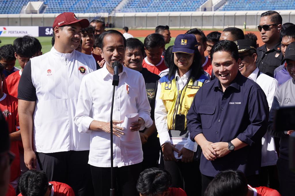 Presiden Jokowi Puji Erick Thohir dan PSSI dalam Jalankan Seleksi Timnas U-17