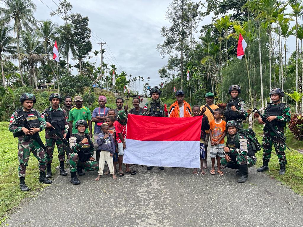 (Foto: Dok. Penerangan Satgas Yonif 122/TS)