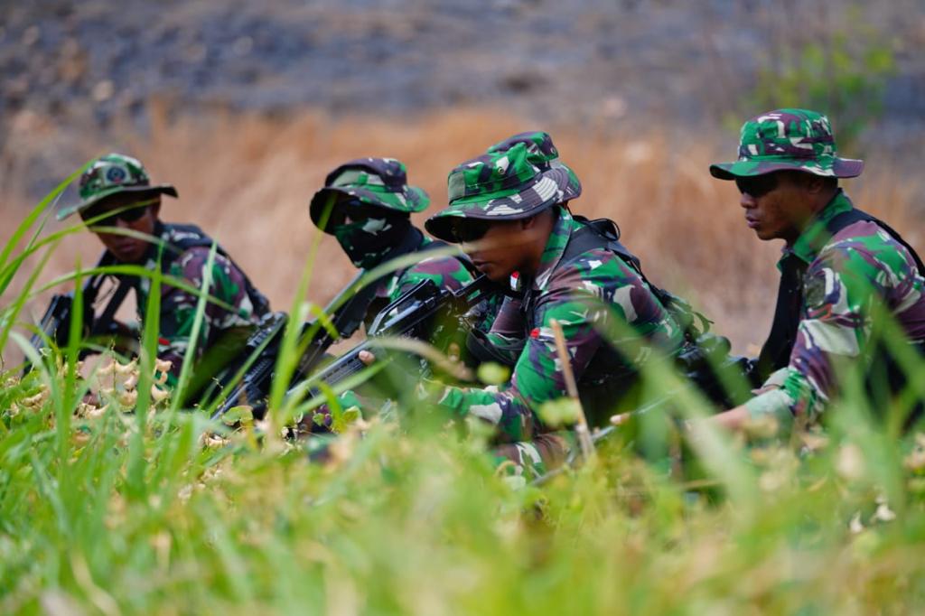 Peserta Super Garuda Shiled Gelar Latihan Ambush