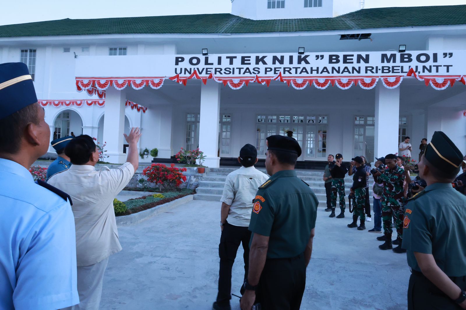 Menhan Prabowo Kunjungi Kampus Poltekhan UNHAN Ben Mboi