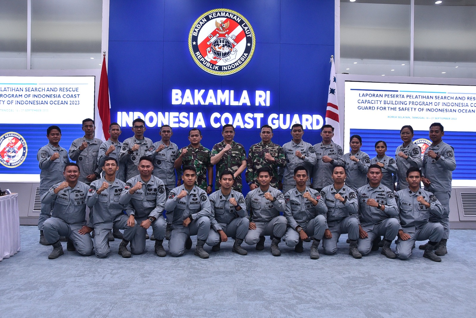 Kepala Bakamla RI Terima Laporan Peserta Pelatihan SAR Tahun 2023