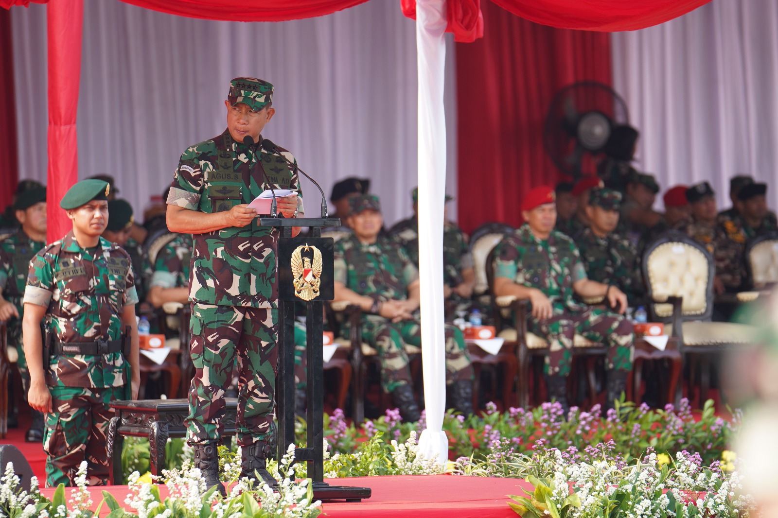 Kasad Pimpin Apel Gelar Pasukan Siap Amankan dan Sukseskan Pemilu 2024