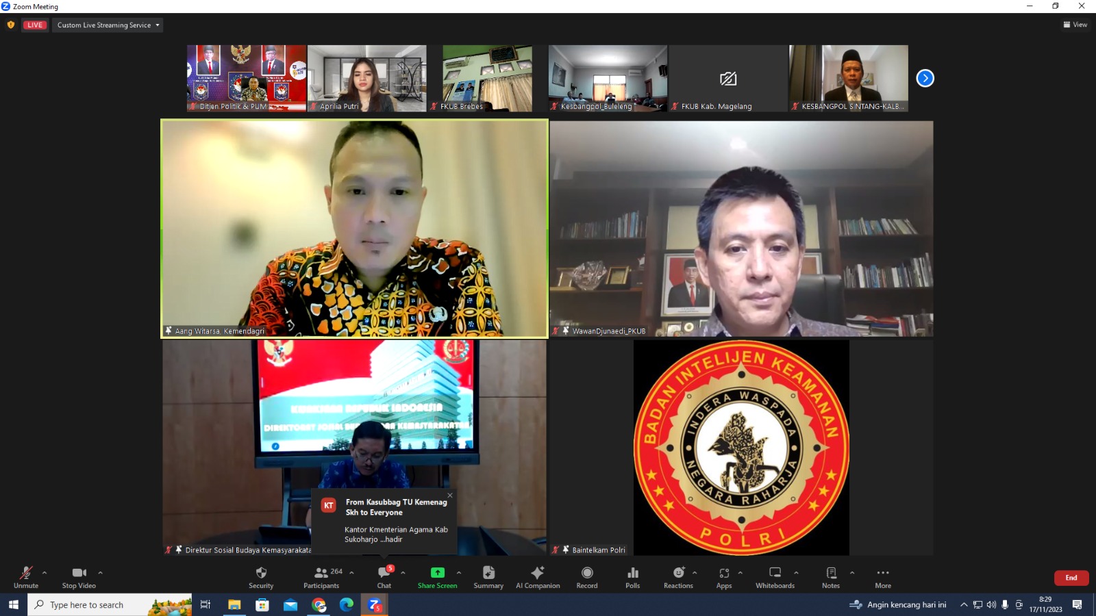 Ditjen Polpum Kemendagri Tegaskan Pemberdayaan FKUB Penting dalam Mendukung Pemilu 2024 yang Aman dan Damai