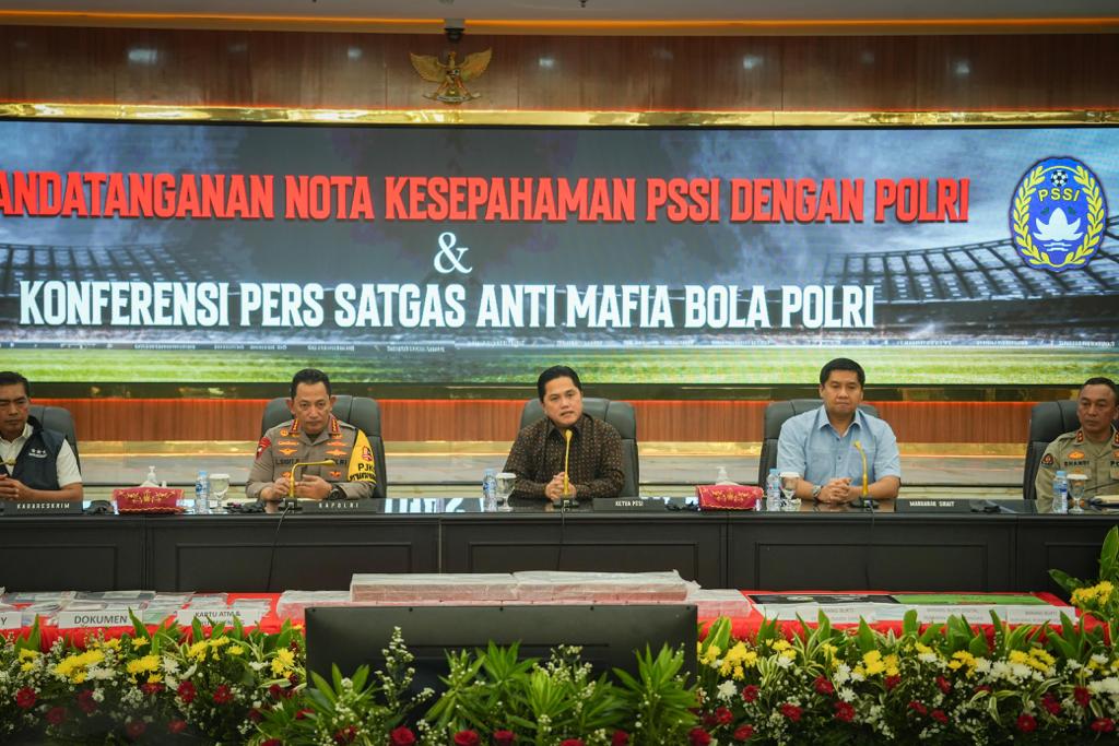 Pengungkapan Mafia Bola Tanpa Pandang Bulu , Erick Thohir: PSSI Transparan Dan Siap Diinvestigasi