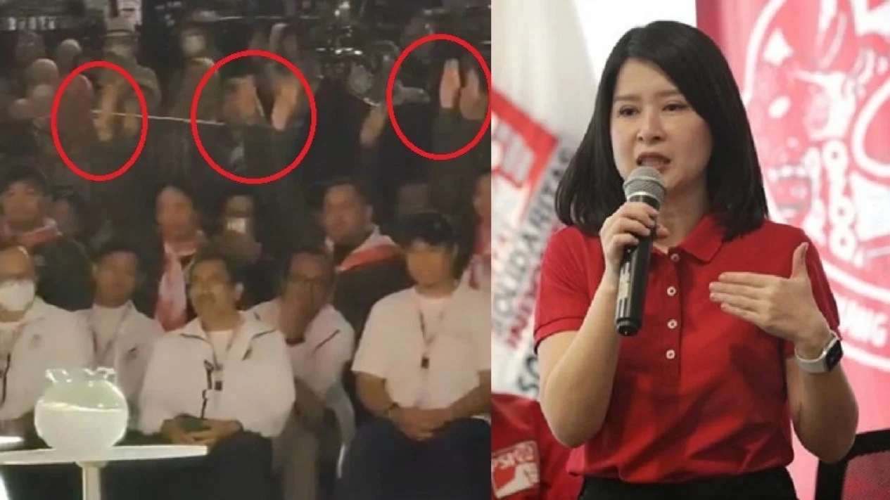 Ini Alasana Grace Natalie Mendatangi Meja Moderator Debat Capres 2024 saat Jeda