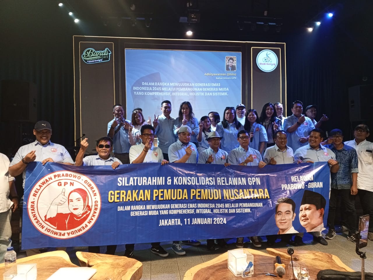 Gerakan Pemuda-Pemudi Nusantara Gelar Konsolidasi Menangkan Prabowo-Gibran
