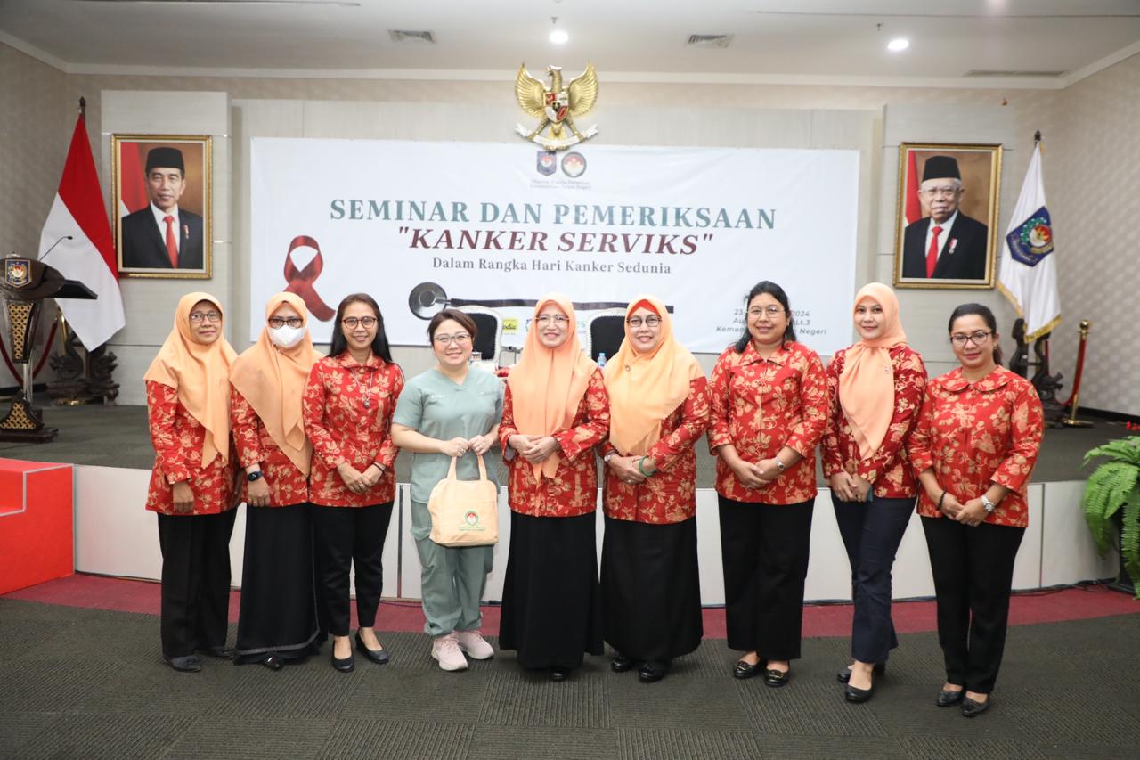 Ketua DWP Kemendagri Tekankan Pentingnya Pemeriksaan Kanker Serviks sejak Dini