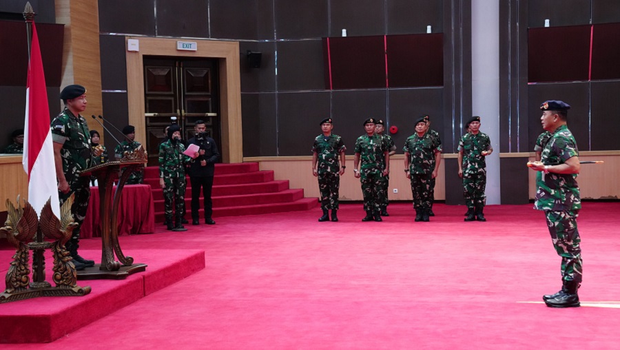 Panglima TNI Terima Laporan Korps Kenaikan Pangkat 35 Pati TNI