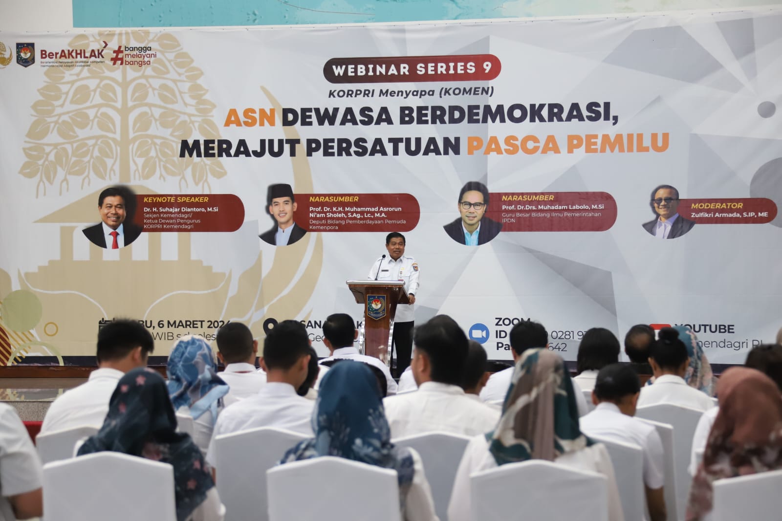 Rajut Persatuan Pasca-Pemilu, Sekjen Kemendagri Dorong ASN Kawal Demokrasi