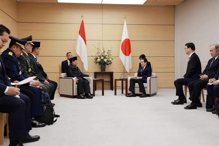 Menhan Prabowo Temui PM Jepang di Tokyo, Bahas Peningkatan Kolaborasi
