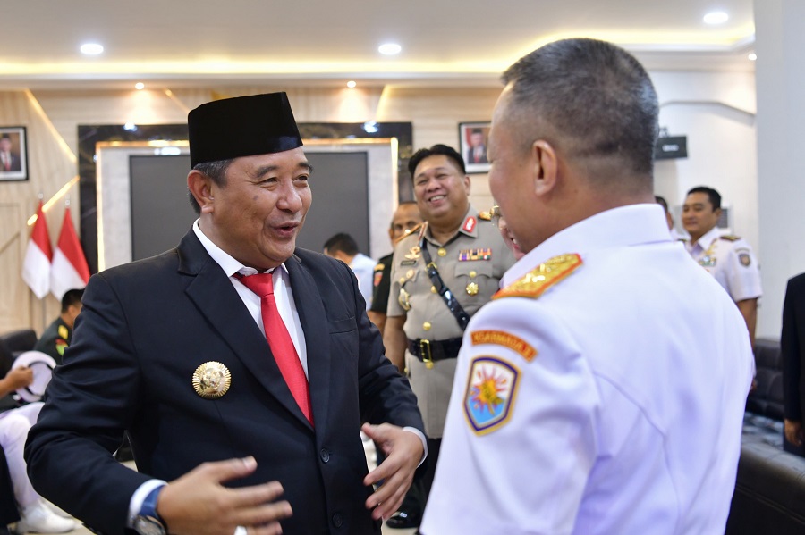 Pj Gubernur Sulsel Hadiri Serah Terima Jabatan Komandan Lantamal VI Makassar