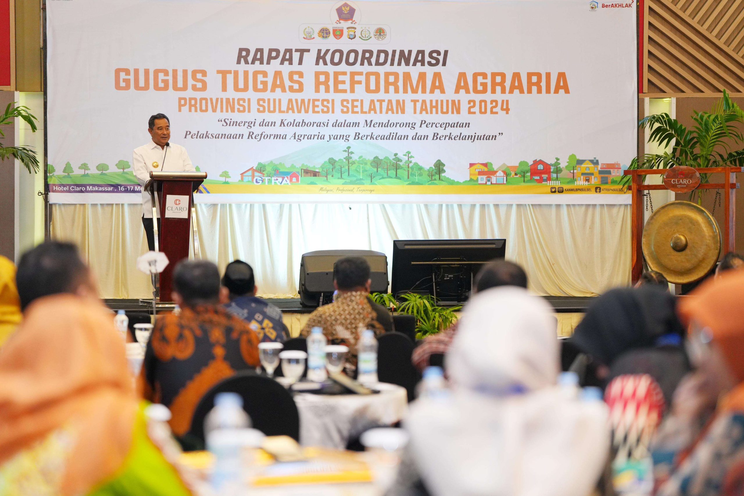 Pj Gubernur Bahtiar Harap GTRA di Sulawesi Selatan Jadi Percontohan Nasional